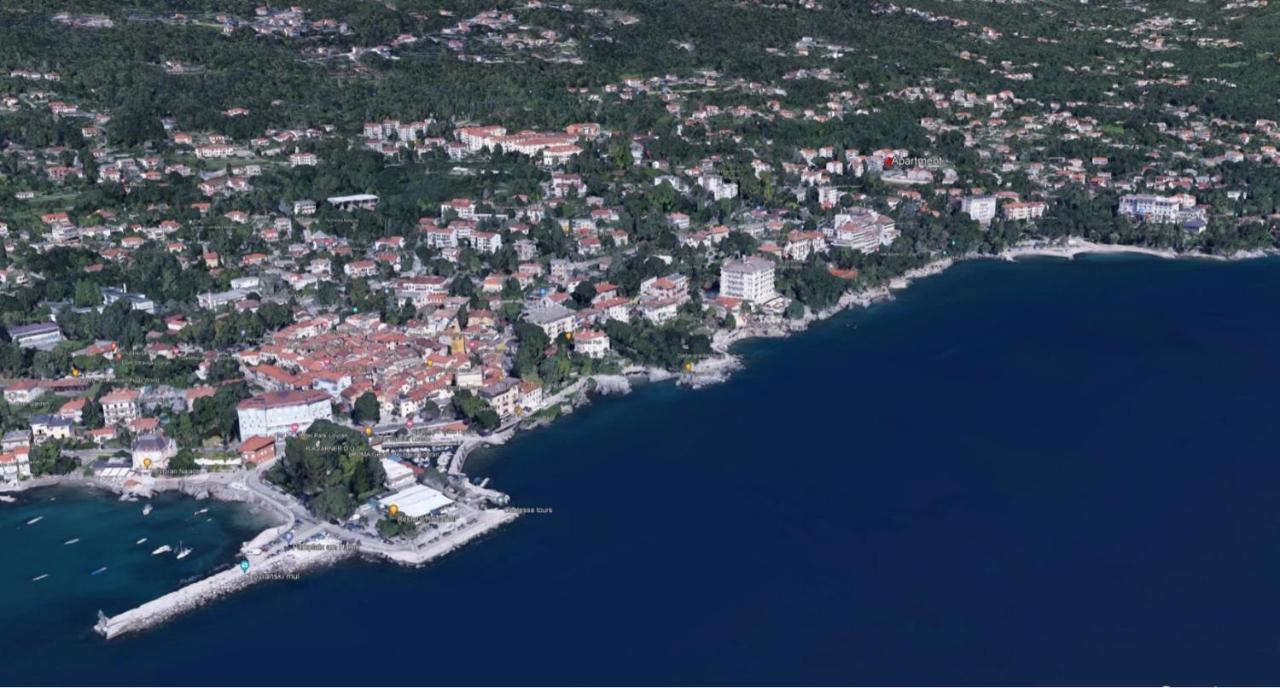 Apartment With Direct Sea View, Free Parking And Close To Beaches And Promenade Lovran Kültér fotó