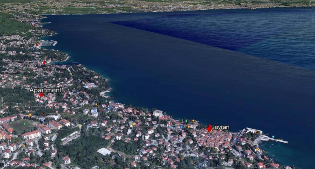 Apartment With Direct Sea View, Free Parking And Close To Beaches And Promenade Lovran Kültér fotó